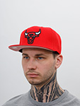 Бейсболка MITCHELL NESS арт. 6HSSSH21228-CBURED1 Chicago Bulls NBA (красный)